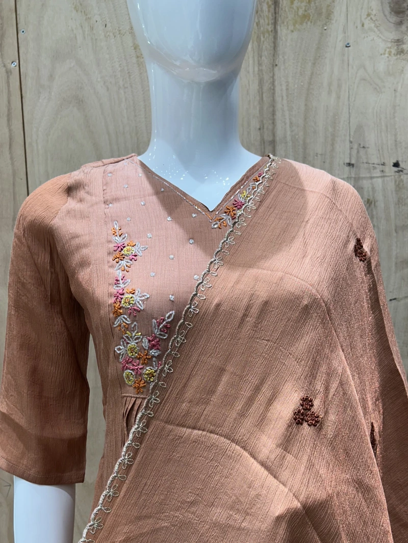 Shimmer Mul Chanderi Anarkali Salwar Suit 6