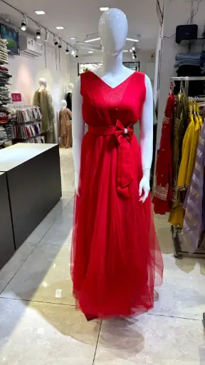 Red gown part wear