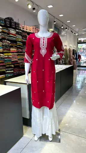 Red cotton top